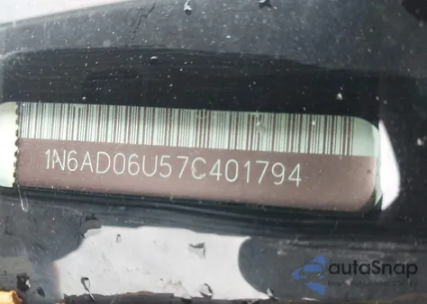 2007 Nissan Frontier Se from USA, damaged, VIN 1N6AD06U57C401794